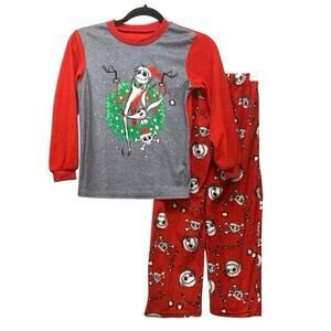 Disney Nightmare Before Christmas Jack Skellington Kids Pajamas Size 6/7